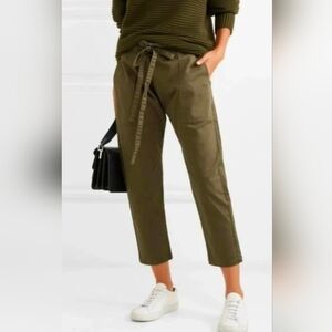 Current Elliott The Tabloid Women's Pant Rural Green Drawstring Bag Waist Sz 2